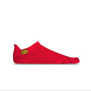 Vibram No Show Red Mens 5toe-socks | India-907518